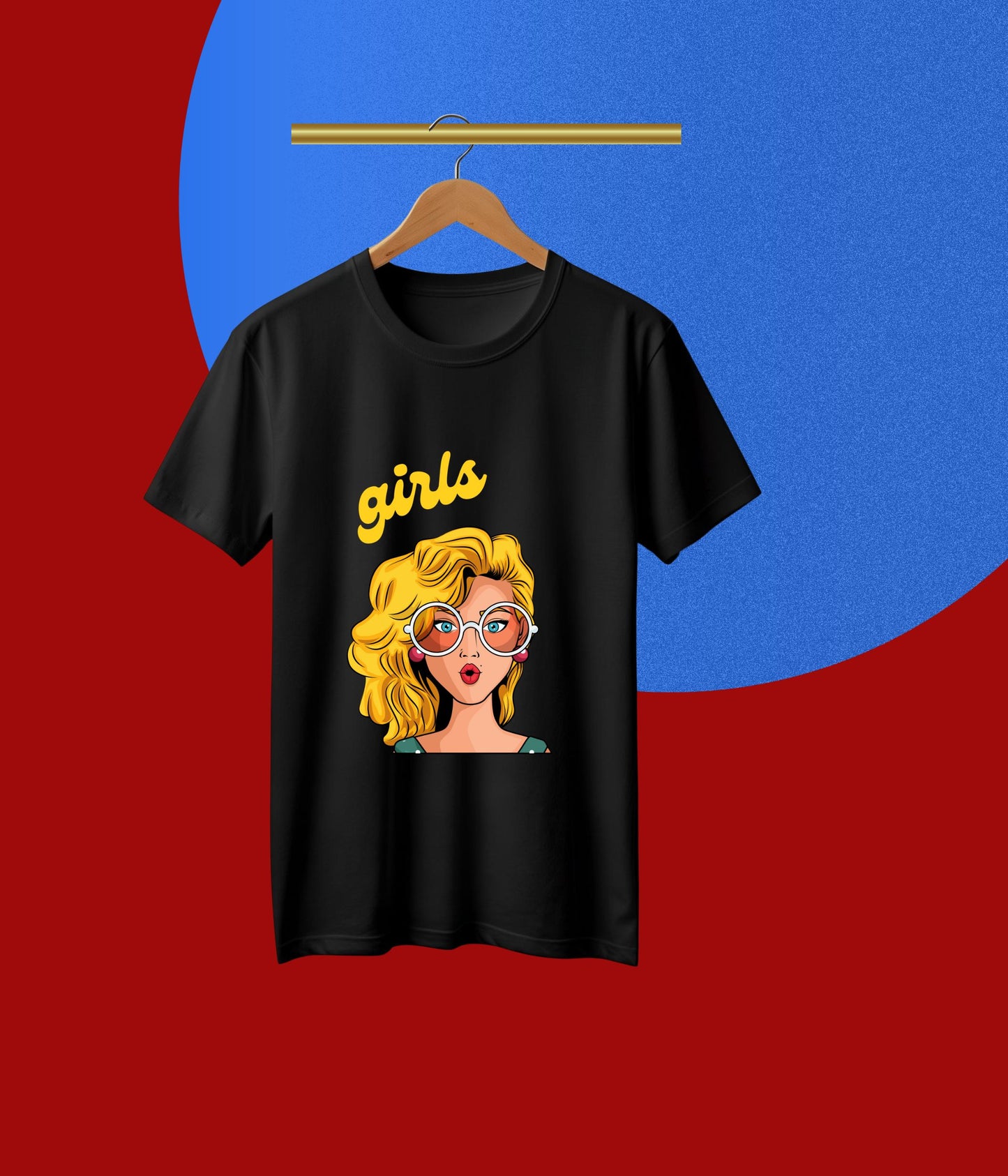 Girls Pop Art T-Shirt – 100% Cotton, Premium Printed T-Shirt for Women