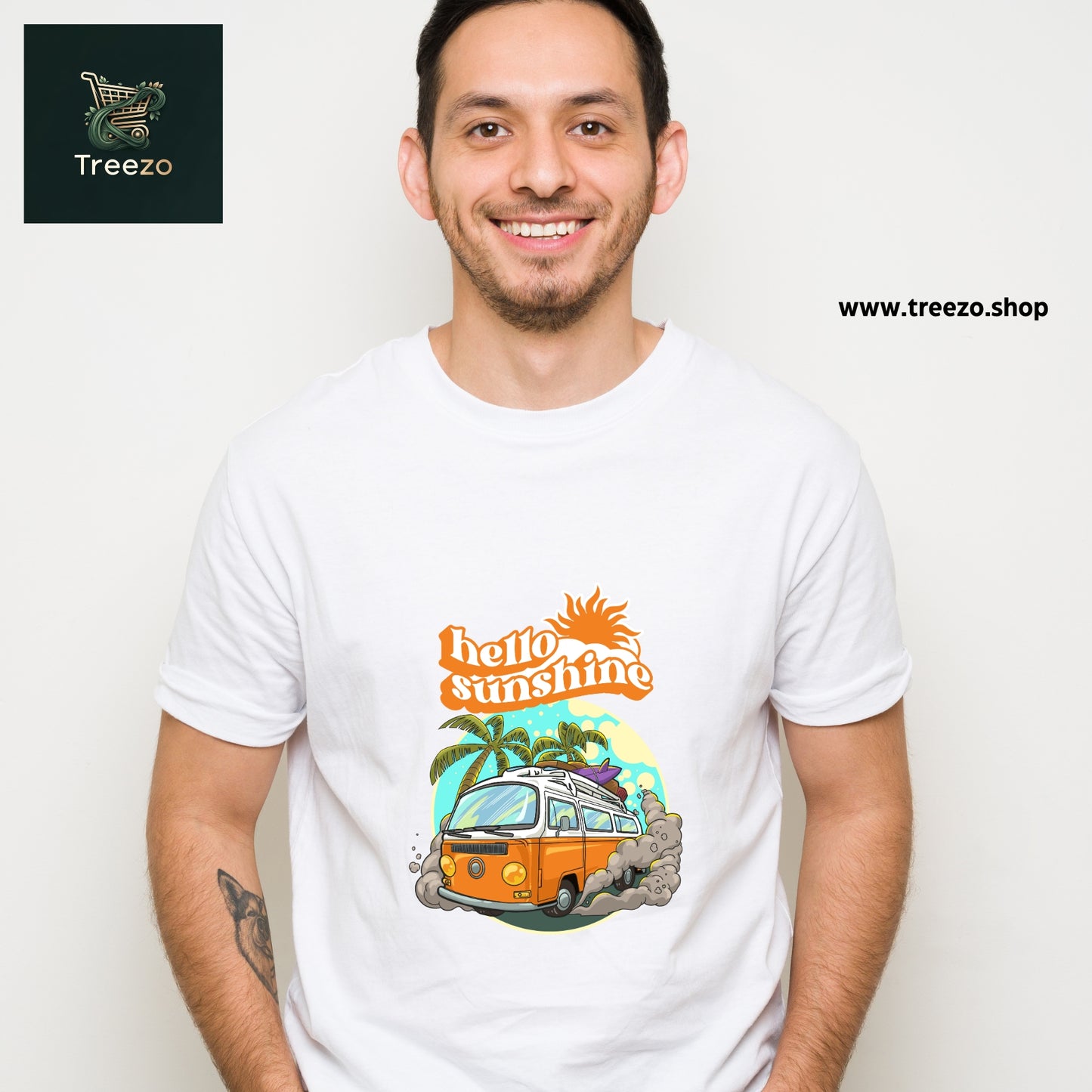 Hello Sunshine T-Shirt – 100% Cotton, Premium Printed T-Shirt