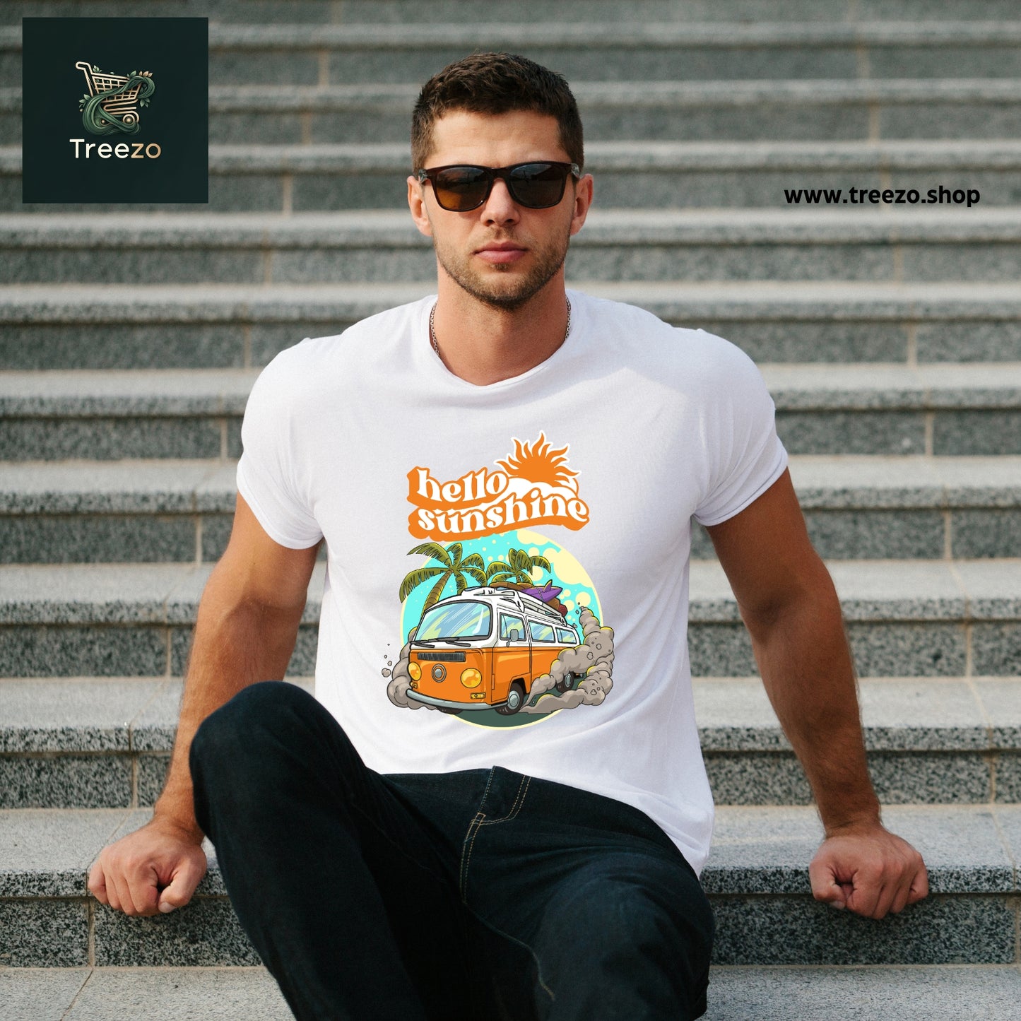 Hello Sunshine T-Shirt – 100% Cotton, Premium Printed T-Shirt