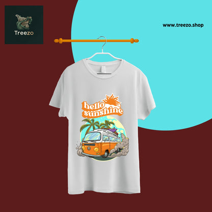 Hello Sunshine T-Shirt – 100% Cotton, Premium Printed T-Shirt